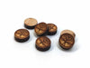 WP0004 - 10 pcs Wood Engraved Cabochons - Tree - 12mm - Flat Coin Circle