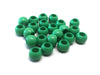 BD831 - 100 pcs Green Smooth Ball Spacer Beads - 10mm - Large Hole: 4.7mm - Fits European Cords and Paracord!