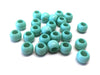 BD832 - 100 pcs Teal Smooth Ball Spacer Beads - 10mm - Large Hole: 4.7mm - Fits European Cords and Paracord!