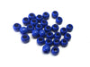 BD833 - 100 pcs Dark Royal Blue Smooth Ball Spacer Beads - 10mm - Large Hole: 4.7mm - Fits European Cords and Paracord!