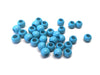 BD834 - 100 pcs Sky Blue Smooth Ball Spacer Beads - 10mm - Large Hole: 4.7mm - Fits European Cords and Paracord!