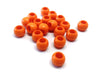 BD835 - 100 pcs Orange Smooth Ball Spacer Beads - 10mm - Large Hole: 4.7mm - Fits European Cords and Paracord!