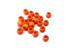 BD835 - 100 pcs Orange Smooth Ball Spacer Beads - 10mm - Large Hole: 4.7mm - Fits European Cords and Paracord!