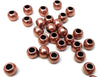BD850 - 100 pcs Antique Copper Shiny Smooth Ball Spacer Beads - 10mm - Large Hole: 4.7mm - Fits European Cords and Paracord!
