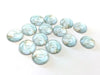GT024 - 10 pcs Circle Abstract Glass Round Dome Seals Tiles Cabochons - 12mm - White Gray Multicolor