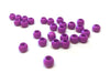 BD853 - 100 pcs Purple Orchid Smooth Ball Spacer Beads - 10mm - Large Hole: 4.7mm - Fits European Cords and Paracord!