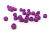 BD853 - 100 pcs Purple Orchid Smooth Ball Spacer Beads - 10mm - Large Hole: 4.7mm - Fits European Cords and Paracord!