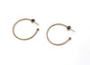 E629 - 10 pcs (5 pairs) Antique Bronze Earring Hoops - 30mm (1.18 inch) - Metal Backs Included