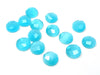 SP002 - 4 pcs Synthetic Opal Stone - Light Blue - 8mm - Faceted - Cabochons - Made in India