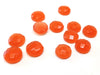 SP009 - 4 pcs Synthetic Opal Stone - Orange - 10mm - Faceted - Cabochons - Made in India