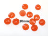 SP009 - 4 pcs Synthetic Opal Stone - Orange - 10mm - Faceted - Cabochons - Made in India