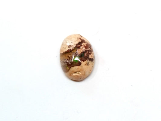 PSV1 - 1 pc. Genuine Mexican Fire Opal Cabochons - Oval - OOAK - To use with Bails and on Flat Pads! - S - Made in Mexico - 10mm