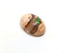 PSV1 - 1 pc. Genuine Mexican Fire Opal Cabochons - Oval - OOAK - To use with Bails and on Flat Pads! - S - Made in Mexico - 10mm