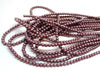 BD257- 4mm Brown Rose Pink Pearl Imitation Round Beads - 15" strand (100 pcs. per strand) - Hole Size: 0.5mm - Matte