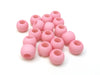 BD923 - 100 pcs Light Pink Matte Ball Spacer Beads - 10mm - Large Hole: 4.7mm - Fits European Cords and Paracord!