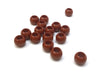 BD919 - 100 pcs Brown Smooth Ball Spacer Beads - 10mm - Large Hole: 4.7mm - Fits European Cords and Paracord!