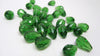 BD319 - 30 pcs Green Crystal Glass Faceted Teardrop Beads - 14mm x 10mm - Hole Size: 1.3mm