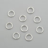 J212 - 50 pcs 304 Stainless Steel Open Jump Rings 6mm - 20 Gauge (0.8mm Thick) - Shiny Silver Plated