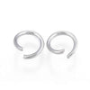 JR0003 - 100 pcs 304 Stainless Steel Silver Tone Open Jump Rings 7mm - 18 Gauge (1mm Thick) - Tarnish Resistant!