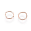 JR0009 - 20 pcs 304 Stainless Steel Open Jump Rings 8mm - 18 Gauge (1mm Thick) - Rose Gold Plated - High Quality!