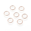 JR0011 - 50 pcs 304 Stainless Steel Rose Gold Open Jump Rings 7mm - 20 Gauge (0.8mm Thick) - Tarnish Resistant!