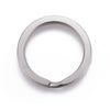 JR0016 - 10 pcs. 304 Stainless Steel Silver Tone Split Rings Key Rings - 32mm (1.26 inch) - Hypoallergenic! Tarnish Resistant! - 3mm Thick