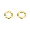 JR0020 - 50 pcs 304 Stainless Steel Soldered Closed Jump Rings 5mm - 20 Gauge (0.8mm Thick) - Golden - High Quality!