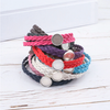 B005 - 10 pcs Assortment of Faux Leather Bracelets with 12mm Glue Pad Bezel Trays & Extender Chain - Adjustable from 7" to 9" - Double Braided Cord