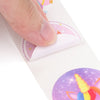 STPRU - 1 Roll of 500 pcs. Unicorn Rainbow Packaging Shipping Stickers - 1" (25mm)