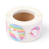 STPRU - 1 Roll of 500 pcs. Unicorn Rainbow Packaging Shipping Stickers - 1" (25mm)