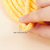 RR013 - 1 YD - Yellow Multicolor Rhinestone Glitter Tubing Rope Cord - 6mm Thick - 2mm Hole