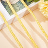 RR013 - 1 YD - Yellow Multicolor Rhinestone Glitter Tubing Rope Cord - 6mm Thick - 2mm Hole