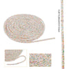 RR015 - 1 YD - Multicolor Rhinestone Glitter Tubing Rope Cord - 6mm Thick - 2mm Hole