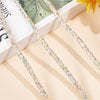 RR015 - 1 YD - Multicolor Rhinestone Glitter Tubing Rope Cord - 6mm Thick - 2mm Hole