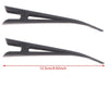 H077 - 2 pcs Black Pelican Beak Clips Blanks - 125mm (4.9") - LARGE - With teeth for better hold!