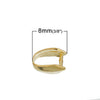 BA016 - 20 pcs. Gold Plated Pinch Clip Bails for Pendants and Beads - 8mm x 6mm
