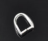 BA062 - 20 pcs. Silver Plated Pinch Clip Bails for Pendants and Beads - 8mm x 6mm