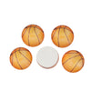 CA836 - 10 pcs Circle Basketball Ball Sports Glass Round Dome Seals Tiles Cabochons - 12mm - Style A