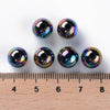BD839 -100 pcs Acrylic Rainbow Smooth Ball Spacer Beads - 10mm - Hole: 2mm