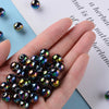 BD839 -100 pcs Acrylic Rainbow Smooth Ball Spacer Beads - 10mm - Hole: 2mm