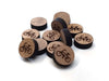 WP0012 - 10 pcs Wood Engraved Cabochons - Bicycle- 12mm - Flat Coin Circle