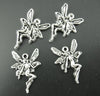 MP0053 - 60 pcs. Antique Silver Fairy Charms Pendants - 21mm x 15mm (0.83 inch)