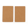 E998 - 30 pcs. Brown Cardboard Paper Jewelry Earrings Earring Rectangle Display Cards Tags Labels - 2 Holes- 90mm x 60mm (3.5" x 2.4")