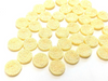 CA239 - 10 pcs Druzy Resin Embellishment Cabochons Sandy Yellow - 12mm