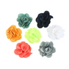 CA486 - 10 pcs. Variety Pack - Fabric Shabby Rose Flowers - 20mm x 20mm (3/4") - Embellishments - Cabochons - Appliques