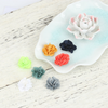 CA486 - 10 pcs. Variety Pack - Fabric Shabby Rose Flowers - 20mm x 20mm (3/4") - Embellishments - Cabochons - Appliques
