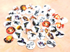CA264 - 40 pcs. Assortment of Circle Halloween Glass Round Dome Seals Tiles Cabochons - 10mm - Set 1