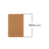 E998 - 30 pcs. Brown Cardboard Paper Jewelry Earrings Earring Rectangle Display Cards Tags Labels - 2 Holes- 90mm x 60mm (3.5" x 2.4")
