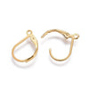 E883 - 20 pcs (10 pairs) 304 Stainless Steel Leverback Earrings - 18K Gold Plated - 16mm x 11mm - Hypoallergenic! Tarnish Resistant!