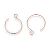 E927 - 10 pcs 304 Stainless Steel Earring Hoops Hooks - 22mm x 18mm - Rose Gold Ion Plated (IP)